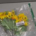 2 Pack 12’’Artificial Sunflower Bouquets – Faux Sunflower Stems with 5 Large Sunflower Heads, 6 Small Daisies & Green Leaves, Fake Flowers for DIY Home Office & Farmhouse Décor