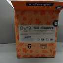 Pura Size 6 Eco-Friendly Diapers (29+ lbs) Totally Chlorine Free (TCF),Hypoallergenic, Soft Organic Cotton, Sustainable, up to 12 Hours Leak Protection, Allergy UK, 18 Count (Pack of 6),Total-108