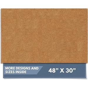 Barnyard Designs Natural Coco Coir Non-Slip Doormat (30x48, Plain Brown)