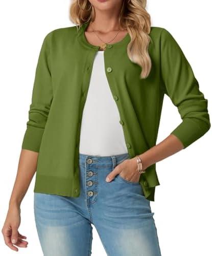 GRECERELLE Cardigan Sweaters for Women Lightweight Long Sleeve Button Up Soft Ribbed Knit Cardigans 2026 Spring Outfits XL