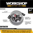 WORKSHOP Wet/Dry Vacs Shop Vacuum Accessories WS17823A Long Hose Attachment, 1-7/8-inch x 10-feet Heavy Duty Contractor Hose for Wet Dry Shop Vacuum Cleaners