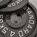 【Starter Set】2" Cast Iron Weight Plate Set | (8) Plates: Pairs of 2.5LB, 5LB, 10LB | 45 LB Total | For Standard Handles & Bars