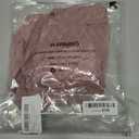 Womens 3/4 Flutter Sleeve Tops V Neck Shirts for Business Casual Loose Tunic Work Dressy Blouses (Medium, Pink)