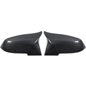 2PCS Rear View Side Mirror Cover Door Side Mirror Cover Cap Compatible with BMW 2014-2018 5 Series F10 F11 F18, 2014-2018 6 Series F06 F12 F13, 2013-2015 7 Series F01 F02 (Carbon Fiber Look)