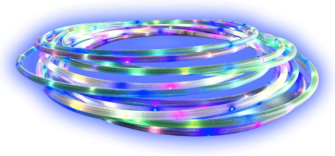 KESS Light-Up Designer Hoop - 12 Pack: Made with a Fashionable mesh to Create a Cool Look and Functional Grip and Light-up Technology That Allows for Colorful Play with Enhanced Visual Effects