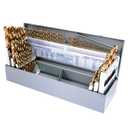 Cobalt Drill Bit Set - 115Pcs M35 High Speed Steel Bits for Hardened Metals, Stainless Steel, Cast Iron and Wooden Plastics, with Metal Index Storage Box,1/16"-1/2", A-Z, #1-#60