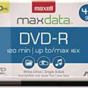 Maxell 638011 DVD-R Discs, 4.7Gb, 16X, Spindle, Gold, 50/Pack