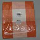 KOZYFLY Buffalo Plaid Rug 27.5x43 Inches Orange and White Checke Rug Halloween Fall Door Mat Cotton Washable Area Rugs Door Mat Outdoor Entrance for Front Porch Entryway Fall Farmhouse