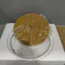 Arc Floor Lamps for Living Room, Modern Remote Control Standing FLamp with Stepless Dimmable, Gold Tall Lamp with White Drum Shade,Over Couch Arched Reading Light for Bedroom, Office(Bulb Included)