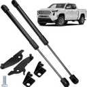 Premium Hood Struts for Toyota Tacoma 2024-2025+/4Runner 2025, No-Drill Bolt-On Gas Spring Lift System, Heavy-Duty 3mm Steel Brackets + Black Powder Coat