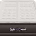 Beautyrest Duet Queen Air Mattress Two Sleep Zones, Adjustable Firmness and Edge Support, Built-in Tri-Zone Pump, Raised Height, Puncture-Resistant Vinyl, Carry Bag