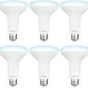 DEGNJU 6 Pack BR30 LED Recessed Light Bulb, Dimmable Indoor Flood Light Bulbs CRI80 7W Equivalent 65W 5000K Daylight 650 Lumens, 15000 Lifetime Hours E26 Base LED Can Light Bulb, Flicker-Free