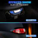 NOKINS Deluxe Colorful Plus LED Light Kit Fit Club Car Precedent Electric & Gas 2004-UP Street Legal Light Scanning Turn Taillight Ultimate Upgrade Bumper Headlight Low/High Beam