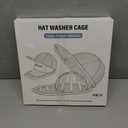 2 x Hat Washer Cage for Dishwasher,4PCS(2 Cages + 2 Bags) Upgraded Baseball Cap Washer, Durable Hat Cleaner Frame, Keeps Caps Shape Safe, Fits Flat Curved Brim Hats
