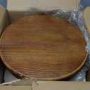 Topower Industrial Retro Vintage Farm Wooden Tractor Stool Kitchen Swivel Height Adjustable bar Stool (Antique Red)