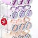 Large Tumbler Organizer for Stanley Cup 40 oz, Patented Kitchen Pantry Organizers and Storage for Stanley Cup Accessories, Stackable Water Bottle Organizer Holder Gifts 4Pack Large-12-bottle