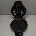 Mueller Heart Waffle Maker, 5 Belgian Waffle Iron, Adjustable Browning Control, Cool Touch Handle, Compact and Easy to Clean