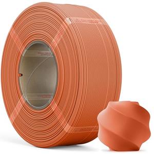 MarsWork Matte PLA Refill Filament 1kg (2.2lbs) for Reusable Spools, 1.75mm Spool-Less 3D Printing Filament, Compatible with Bambu Lab 3D Printers – Orange Red