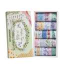 Floral Washi Tape Set 24 Rolls, Spring Decorative Masking Tape for Junk Journal, Scrapbooking Supplies, DIY Crafting Supplies