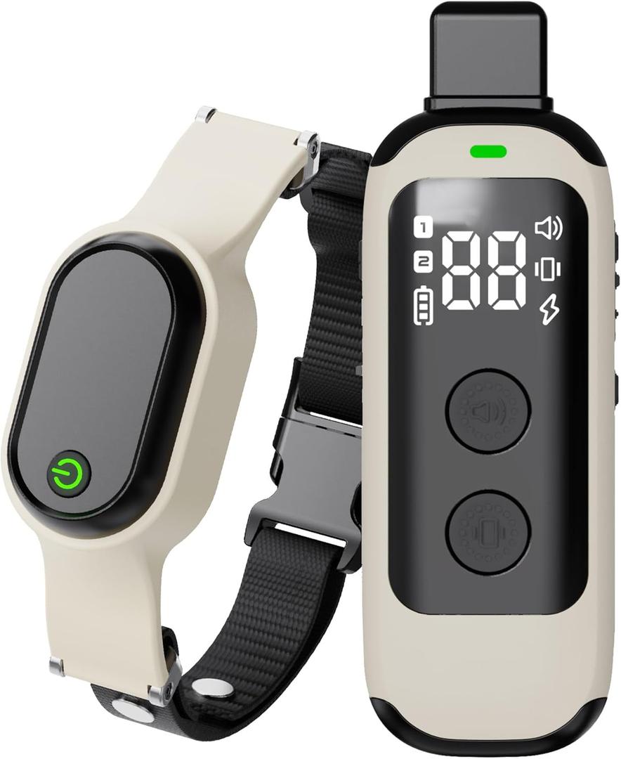 Dog Training Collar, 3 Training Modes,Lightweight Remote Training Collar, Suitable for Small, Medium, and Large Dogs, Rechargeable IPX7 Waterproof, for Dogs 8-120 lbs