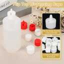 PATIKIL 36 Pcs 28/410 Flip Bottle Top Dispensing Caps, Plastic Squeeze Bottles Dispensing Cap Spout Flip Replacement Top for Shampoo Moisturizer, Red