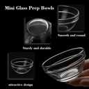 10 x 12-Piece Mini Glass Prep Bowls Set - 4x 1.5 oz, 4x 2.5 oz, 4x 4.5 oz Small Nesting Mixing Bowls for Kitchen, Food Prep, Spices, Sauces & Snacks
