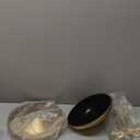 Metal Martini Table,22" H Antique Gold Side Table with Sculptural Bow Base, Metal Gold End Table for Small Spaces Bedroom Entryway