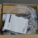 Modern Floor Lamp, 3-Ways Dimmable Standing Lamp with Linen Shade, Adjustable Height, Foot-Step Switch, Reading Lamp for Living Room, Bedroom, Office, 9W Bulb Included (Black)