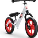 Balance Bike - 30.5 cm (12") Training Bikes for Kids and Toddlers - 1.8kg (4lbs) Kids' Balance Bike - Children Ages 3, 4, 5 - No Pedal Push Bicycle for Boys or Girls - Red