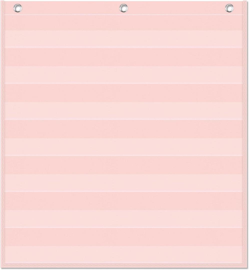 Godery Pink 7 Pocket Chart (28" x 28")(Pink)