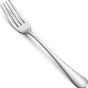 Hiware Dinner Forks Set, Food-Grade 18/8 Stainless Steel Forks Silverware, Mirror Polished, Dishwasher Safe - Set of 12, 8 Inches
