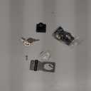 2 Packs 2.5 Inch Hasp Lock With Keys, Stainless Steel Latch, Twist Knob Keyed Locking for Cabinet Small Door, Flat Black