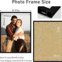 Picrit 30x40 Poster Frame, Black Engineered Wood Picture Frame for Horizontal or Vertical Wall Mounting and Displaying Artwork Photos, 1 Pack
