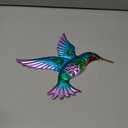 WAIU Metal Wall Art Decorative Hanging Ornaments Hummingbird Butterfly Dragonfly 3-Piece Set Suitable for Living Room Bedroom Garden Porch Patio Wall Decor Ornaments