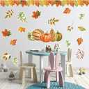 8 x Fancy Land Thanksgiving Jesus Christian Bulletin Board Decoration Fall Pumpkin Maple Cross Cutouts for Autumn Classroom School Wall Door Decor