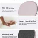 Laborio Ergonomic Mouse Pad with Wrist Rest, Mousepad with Wrist Support, Non-Slip Hard Base Mouse Pads, Portable for Office/Home/Travel Work(Pink)