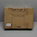 Senneny Christmas Stocking Holder Stand with 10 Hooks, Classic Metal Art Stocking Holder Stand Hangers - Easy Assembly and Stand, Black