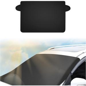 carleef Magnetic Car Windshield Sun Shade,Anti-Theft Sun Shade for Car Windshield with 5 Invisible Magnets,All-Season Universal Front Cars Sunshades for Windshields Cars Accessories