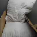 EDOW Throw Pillow Inserts, Set of 4 Lightweight Down Alternative Polyester Pillow, Couch Cushion, Sham Stuffer, Machine Washable. (White, 20x20)