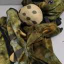 Spooktacular Creations Halloween Realistic T-rex Costume Outfit Dinosaur Jumpsuit with Egg for Kids Toddler Dress-up Party (S(5-7 yrs), Brown)