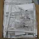 Furologee 4-Tier Ladder Shelf,Small Bookshelf with 2 Drawers,Vertical Bookcase Storage Rack Organizer,Display Bookshelves for Living Room,Bedroom,Bathroom,Home Office,Kitchen,White