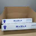 BNX TruFilter 20x25x4 (19.5 x 24.5 x 3.63 Slim Fit) MERV 13 Air Filter (2-Pack) - MADE IN USA - Air Conditioner HVAC AC Furnace Filters Health, Allergies, Mold, Bacteria, Smoke, MPR 1900 FPR 10