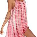 AVIIER Womens Nightgown Soft Cotton Sleeveless Sleep Shirts Wide Strap Nightshirts Full Slip Sleepwear (M)