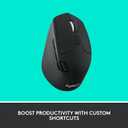 Logitech M720 Triathlon Multi-Device Wireless Mouse, Bluetooth, USB Unifying Receiver, 1000 DPI, 6 Programmable Buttons, 2-Year Battery, Compatible with Laptop, PC, Mac, iPadOS - Black