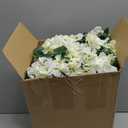 10 Pack 10 Pack Artificial Hanging Flowers Garland Arch Flowers for Wedding Ceremony Wall Home Floral Party Garden Outdoor Decoration (White)