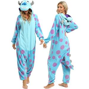 Slim Fit Unisex Adult Onesie Animal Pajamas Halloween Cosplay Sleepwear(XL)