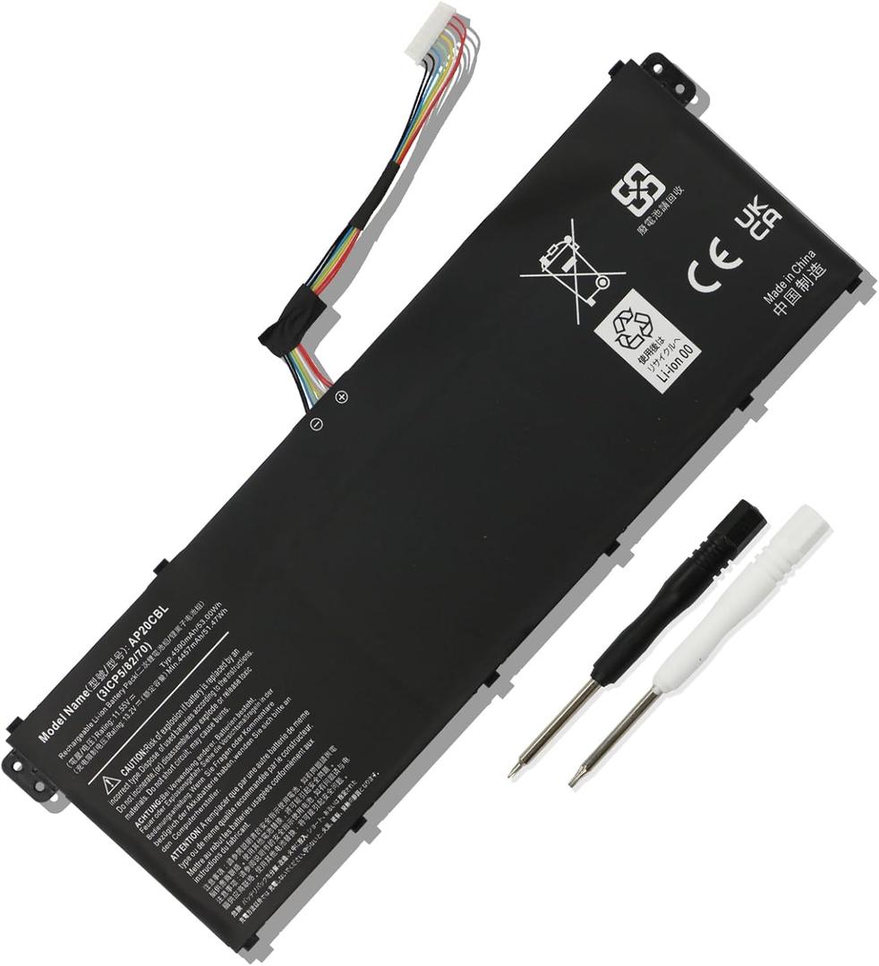 AP20CBL 53Wh Laptop Battery Replacement for Acer Swift 3 SF314-43 SF314-511 Aspire 5 A515-45 Vero AV15-51 Travel Mate Spin B3 TMB311RNA-32 Chromebook 315 CB315-4H Series KT.0030B.002 4590mAh 3-Cell