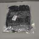 3 x AURUZA Winter Gloves Men Women, Zipper Cycling Gloves Touch Screen, Windproof Warm Gloves Cold Weather, Anti-Slip Sports Gloves for Cycling Driving Running Hiking Climbing Skiing Sports (X-Large, Black)