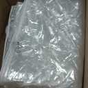 8 x 20FT Outdoor Clear Tarp Curtain Waterproof Wind-Proof 24 Mil Transparent Vinyl Tarp for Patio Pergola Garden Canopy Rainproof Anti-Tear PVC Thick Cover with Grommets