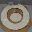 Bemis 500EC Durable Wood Toilet Seat with Easy Clean Hinges, Made in USA, Round, Biscuit